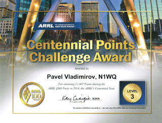 ARRL Centennial :: Points Challenge