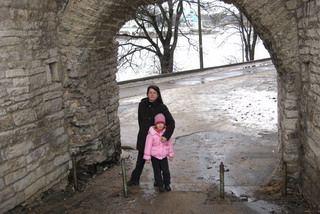 My wife Galina with our daughter Julia :: April 2011